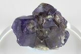 Purple Dodecahedral Fluorite Cluster - Yaogangxian Mine #185606-1